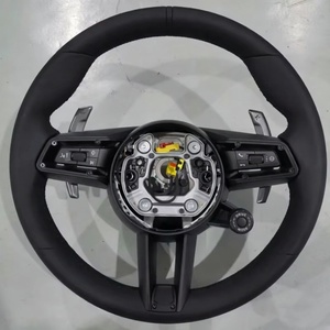 Volante Deportivo de Cuero Estilo Thong para Macan, Cayenne, <span class=keywords><strong>Cayman</strong></span> 996, 997, 991, 981, 718 Sport, 957, 958, 992, 997.2, 991.2, 911, Panamera - Product Image 6