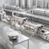Globale trend: productielijn voor aardappelchips, stoomverwarmde dubbele trommeldroger voor het maken van houdbaar aardappelpoeder