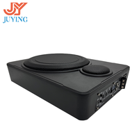 Subwoofer Activo para Auto de 10 Pulgadas, Delgado, para Debajo del Asiento, Altavoz de Bajos de Aluminio Completo con Tweeter de Alta Frecuencia Integrado