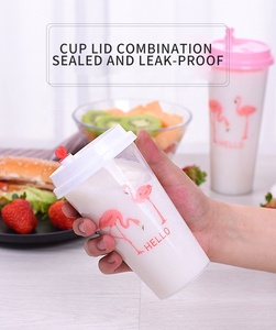 Vasos de Café Desechables Personalizados, Ecológicos, de Plástico Duro, de 8oz-32oz, con Tapas, para Té Boba, Grado Alimenticio, Bajo MOQ, para Cafeterías - Product Image 4