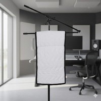 Bufu Rideaux insonorisants et anti-bruit personnalisés, tissés à rayures blanches, très résistants, pour studio acoustique, 72 pouces