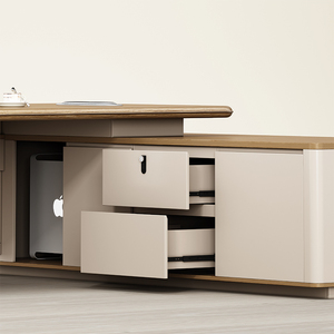 Combinación de silla de escritorio de oficina minimalista moderna Escritorio de supervisor o presidente de clase grande para escritorios de computadora Boss Manager - Product Image 2