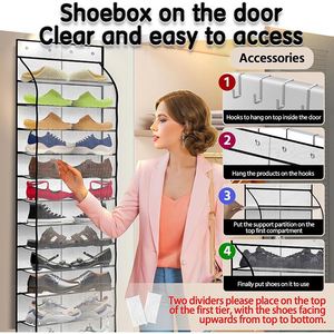 Wholesale Large Multifunctional Breathable <b>Storage</b> Mesh Door <b>Shoe</b> Organizer Eco-friendly Polyester Home Assembly Reusable Closet - Product Image 5