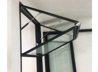 Ventana Corredera Vertical Plegable de Aleación de Aluminio de Alta Calidad, Doble Acristalamiento, Vidrio Tintado, Ahorro de Energía, Insonorizada, para Exteriores