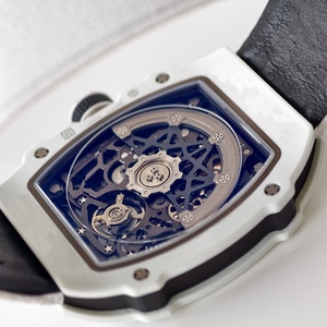 Reloj Mecánico Impermeable de Super Calidad de Umi Maker, 39 mm, Movimiento CRMA7, RM67-01, Esqueleto de Carbono NTPT Blanco, Reloj RM - Product Image 5