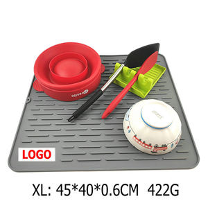 Napperon en Silicone pour ustensiles de cuisine, 4 pièces, support résistant à la chaleur, tapis de séchage pliable - Product Image 4