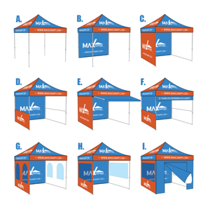 Maxcanopy triển lãm thương mại gazebo tùy chỉnh in quảng cáo Tán lều ngoài trời 3x3 3x4.5 3x6 bên Lều 10x10 dễ dàng với cửa sổ - Product Image 2