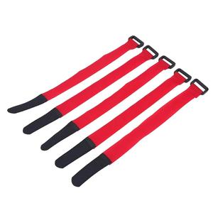 Sangles Velcro en Nylon à boucle inversée d'usine <span class=keywords><strong>avec</strong></span> boucle en fer Sangles de gestion de câbles de couleur Sangles Velcro de batterie d'avion modèle - Product Image 1