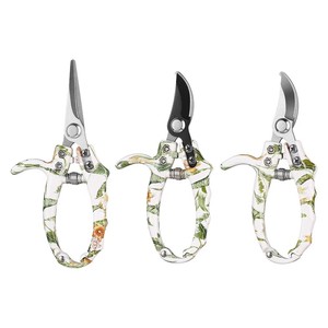 Tijeras de Podar y Recolección de Frutas de Acero al Carbono, Diseño de Mariposa, 10-20 mm, Operación Manual, Color Verde, Uso Doméstico y de Jardín - Product Image 5