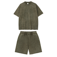 Hoogwaardige leisure tops met boxy fit, 2-delige groothandel op maat gemaakte oversized vintage sport jersey trainingspakken voor heren set