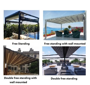 Pergola pliante imperméable à commande à distance <span class=keywords><strong>de</strong></span> conception moderne, auvent <span class=keywords><strong>de</strong></span> jardin - Product Image 3