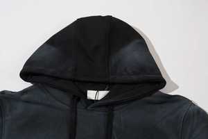 Sweat à capuche oversize de luxe en coton 100% effet vieilli, style hip-hop, pour homme - Product Image 6