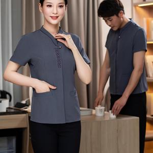 Hôtel Ménage Personnel <span class=keywords><strong>de</strong></span> <span class=keywords><strong>nettoyage</strong></span> Hôtel Maid Bureau pour les femmes pour le service <span class=keywords><strong>de</strong></span> <span class=keywords><strong>nettoyage</strong></span> Salle propre Uniforme antistatique - Product Image 4