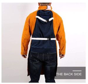 Chaqueta <span class=keywords><strong>de</strong></span> Soldadura, Delantal <span class=keywords><strong>de</strong></span> Cuero, Abrigo Resistente a las Llamas y Anti-escaldaduras - Product Image 3