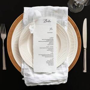 Cartes de <span class=keywords><strong>menu</strong></span> de <span class=keywords><strong>mariage</strong></span> personnalisées avec sceau de cire, marque-places en <span class=keywords><strong>papier</strong></span> mat imprimé, menus de dîner pour la décoration de table de réception de <span class=keywords><strong>mariage</strong></span> - Product Image 6
