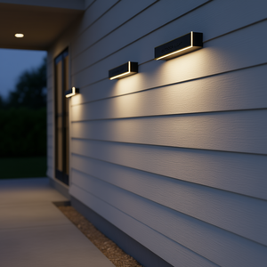 Appliques murales d'extérieur modernes, 47.2 pouces de long, à intensité variable, IP65, étanche et antirouille, lot de 2 appliques murales d'extérieur pour la maison - Product Image 2