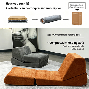 <span class=keywords><strong>Divano</strong></span> Letto Modulare Pieghevole Comprimibile, Chaise Longue Singola Convertibile con <span class=keywords><strong>Dimensioni</strong></span> Personalizzabili per Soggiorno e Camera da Letto - Product Image 5