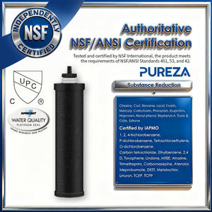Cartouche de filtre à <span class=keywords><strong>eau</strong></span> portable pour l'extérieur, certifiée NSF/UPC, purification en profondeur pour le camping, la randonnée, la survie et l'utilisation de l'<span class=keywords><strong>eau</strong></span> - Product Image 1