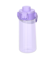 Bouteille d'eau pour enfants de 580 ml en Tritan, design de dessin animé, bouchon à ouverture rapide, sans BPA, anti-fuite, gourde de sport en silicone
