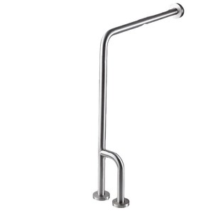 Barre d'appui WC Masayoshi C57 en acier inoxydable brossé en forme de U pour personnes âgées et handicapées – Soutien de sécurité pour salle de bain - Product Image 5