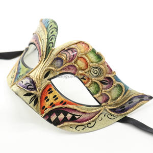 <span class=keywords><strong>Masque</strong></span> de <span class=keywords><strong>Venise</strong></span> en plastique demi-visage de haute qualité Costume de bal de mascarade de Style vénitien pour la décoration d'halloween de fête - Product Image 4