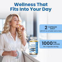 Complément Alimentaire Personnalisé : Capsules de Calcium 1000mg avec Vitamines D3, K2 et B12