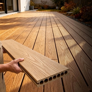 Tarima para Exterior, Revestimiento de Madera 3D, WPC, Impermeable, Anti-UV, Panel para Terraza, Jardín, Patio, Piscina - Product Image 1
