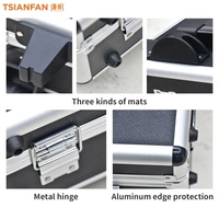 Valise de transport en aluminium pour échantillons de granit, quartz, céramique, pierre et marbre, type vitrine