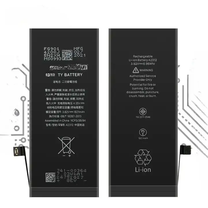 Batterie al litio per batterie mobili per Apple iPhone 4 4S 5 5C 5S SE 6 6P 6S 6sp 7 7P 8P 8P PLUS X XR XS 11 12 PRO MAX prezzo di fabbrica