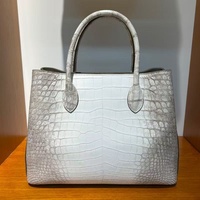 Sacs en cuir véritable de haute qualité avec logo personnalisé, sacs à main en cuir véritable pour femmes, sac à bandoulière blanc à motif crocodile