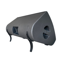 Enceinte de scène coaxiale passive au néodyme de 12 pouces, caisson en forme de coin, impédance de 8 ohms, 400 W RMS, performance live de groupe, studio