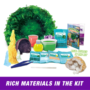 Kit de Ciencia Geológica de Lujo: Cristales Sorpresa para Abrir, Rompe tus Propias Geodas, Regalo Certificado <span class=keywords><strong>ASTEM</strong></span> - Product Image 2