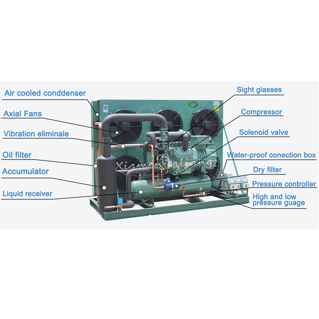 R404A R507A German-made Refrigeration Compressor 8HP 10HP 12HP 15HP 20HP Freezer Cold Room Industrial Condensing Units