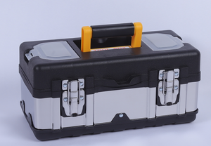 Kotak Peralatan Baja Tahan Karat yang Dapat Disesuaikan, Kotak Penyimpanan Portabel, Set Kotak Peralatan Kosong, Tahan Air, Tahan Guncangan, Tahan Debu 40x21x18cm 2 - Product Image 3