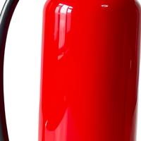 Extincteur à poudre sèche ABC de 4 kg, cylindre en acier rouge portable avec manomètre et support pour usine et entrepôt