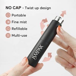 Nouveau <span class=keywords><strong>design</strong></span> Bouteilles vides de parfum rechargeables en aluminium <span class=keywords><strong>rouge</strong></span> vert mat pour enfants rotatives de <span class=keywords><strong>poche</strong></span> mini 8ml 10 ml - Product Image 2