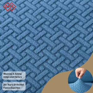 Nouveau design, tissu polaire jacquard tricoté 100 % polyester 160 g/m², brossé d'un côté et anti-boulochage de l'autre, pour housse de canapé - Product Image 1