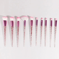 Pinceaux de maquillage professionnels haut de gamme en synthétique pour fond de teint, correcteur, fards à paupières et blush, avec étui noir – Offre Spéciale
