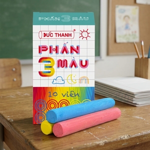 Juego de Tizas Ecológicas sin Polvo, 3 Colores Mezclados, Escritura Suave, Pizarra, Material Escolar, Comercio Exterior - Product Image 1
