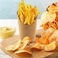 Porte-frites gobelets en papier à emporter gobelet à emporter boîte jetable en papier chips de pommes de terre pour gaufre pop-corn