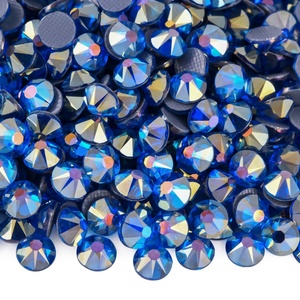OLeeya Top Quality 16cut Hotfix Rhinestone AB Crystal Glass German Glue on Rhinestones Bulk for Transfer Motif <b>Bows</b> - Product Image 3