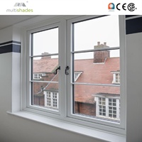 Fenêtre à battant en aluminium à double vitrage thermique à rupture de pont thermique, multi-panneaux, pour villa, certifiée NFRC, pour cuisine et salle de bain, fabriquée aux États-Unis