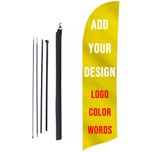 Lưỡi buồm biểu ngữ tùy chỉnh quảng cáo bãi biển cờ lông <span class=keywords><strong>Teardrop</strong></span> cờ với cơ sở - Product Image 5