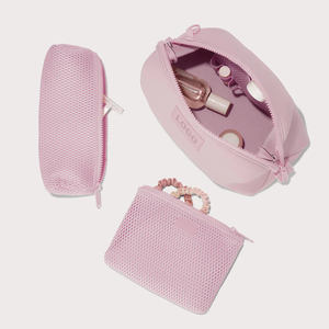 กระเป๋าซิปนีโอพรีนสำหรับผู้หญิงกระเป๋าเครื่องสำอางแบบมีสายเจลลี่สำหรับเดินทางกระเป๋าเครื่องสำอาง - Product Image 3