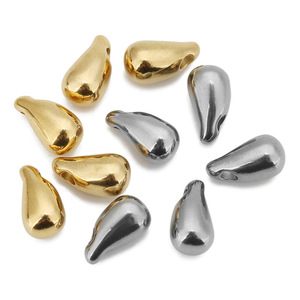 Stainless Steel Teardrop Pendant Water Drop Shape Gold <b>Silver</b> Color DIY Jewelry Accessories For Necklace Bracelet <b>Charms</b> - Product Image 5