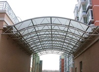 Bâtiment d'usine de tuile de toit de polycarbonate avec 10 ans de garantie de panneau coloré de polycarbonate