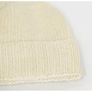 Mongolian Sheep Wool <b>Beanie</b> Unisex White | Natural Warm Eco-Friendly Breathable & Waterproof Adjustable All-Occasion & Custom - Product Image 4