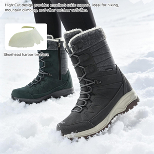 Vendita Diretta dalla Fabbrica, Stivali da Neve da <span class=keywords><strong>Donna</strong></span> con Suola in Gomma Antiscivolo, Resistenti agli Urti, <span class=keywords><strong>Scarpe</strong></span> da <span class=keywords><strong>Trekking</strong></span> per Superfici Ghiacciate - Product Image 5