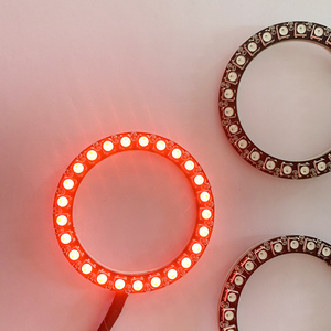 Anelli <span class=keywords><strong>Halo</strong></span> RGBW SK6812 a Prezzo Economico di Fabbrica, Luci Angel Eyes da 90mm Rosso Bianco per Fari Auto - Product Image 6