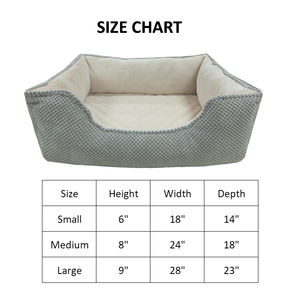 เตียงนอนสัตว์เลี้ยงนุ่มสบายใช้ในฤดูหนาวสำหรับสัตว์เลี้ยงกรงสุนัขสำหรับเดินทาง - Product Image 2